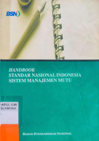 Image of Handbook Standar Nasional Indonesia Sistem Manajemen Mutu