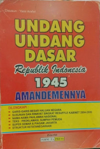 Image of Undang-undang dasar Republik Indonesia  1945